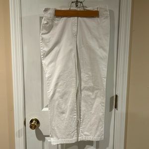 Boden white cropped pants Sz  UK 14, US 10